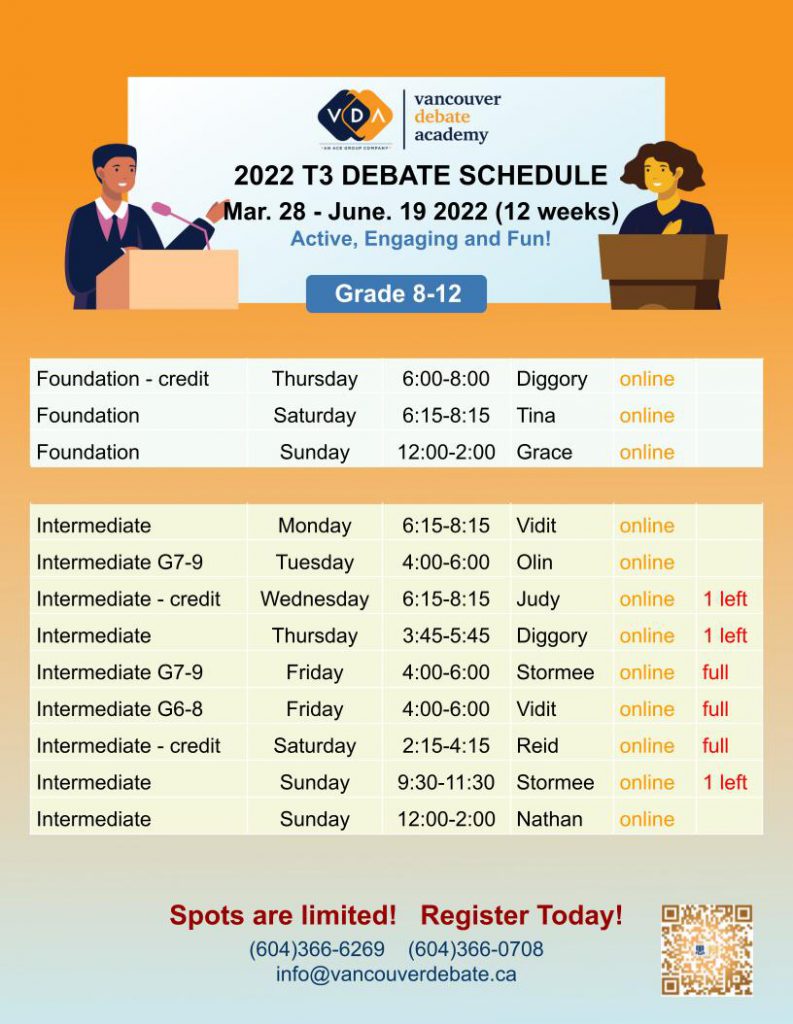 vda-term-3-debate-class-schedule