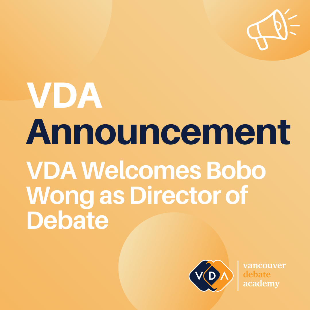 VDA Welcomes Bobo Wong as Director of Debate